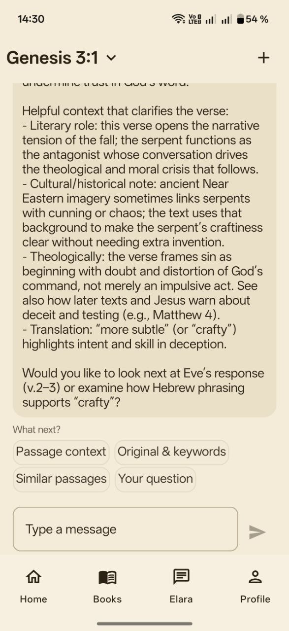 Elara follow-up options